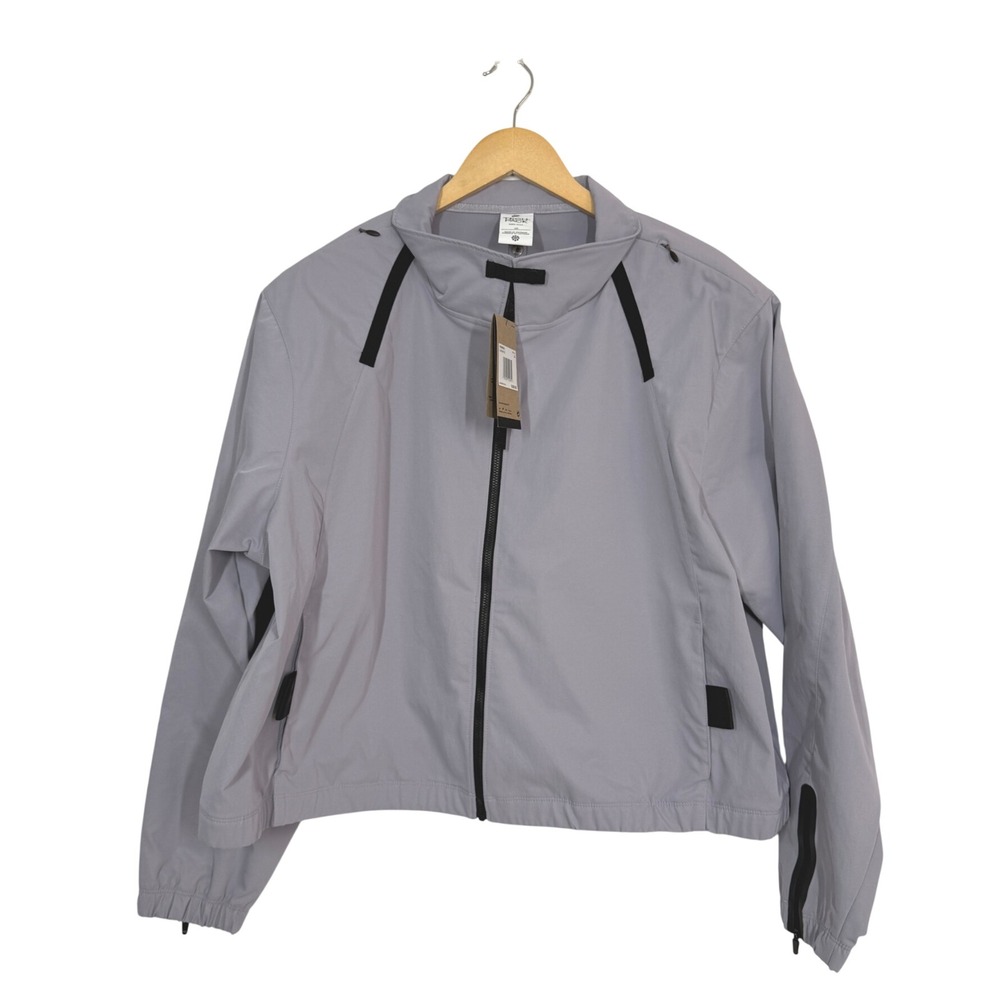 Nike Tech Pack Jacket Womens 2X Grey DJ6668-521 NWT Dri-FIT Full Zip Woven Coat